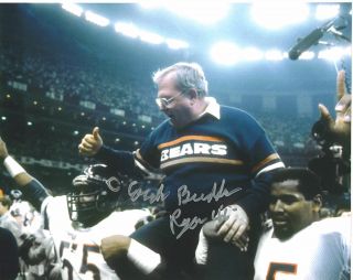 Buddy Ryan Chicago Bears Bowl Xx Autographed Signed 8x10 Eagles