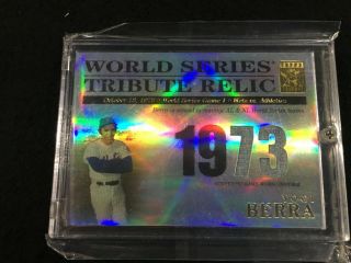 Yogi Berra Yankees 2003 Topps Tribute World Series Relic Jersey Card D 30/425