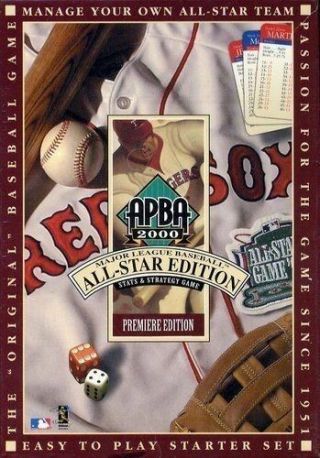 2000 Apba Mlb All Stars Strategy Game Premiere Edition