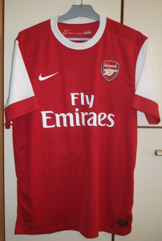 Arsenal 2010 - 2011 Home Football Shirt Jersey Nike Size L