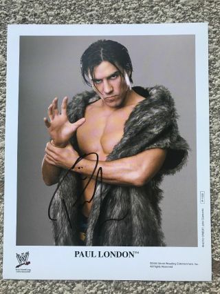 Wwe Wrestling Paul London Autographed Signed 8x10 Promo Photo