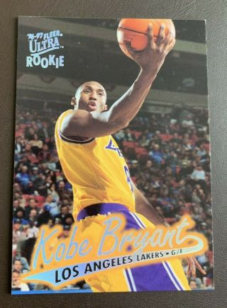 Kobe Bryant Rookie Card - 1996 - 97 Fleer Ultra 52 Los Angeles Lakers Rc