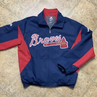 Majestic Atlanta Braves Authentic Mlb Jacket Therma Base Size M