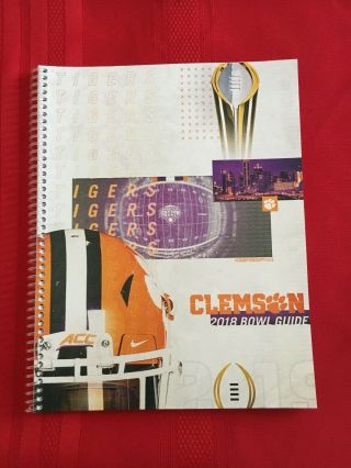2018 - 2019 Ncaa Clemson Tigers Bowl Media Guide / National Champions / Lawrence