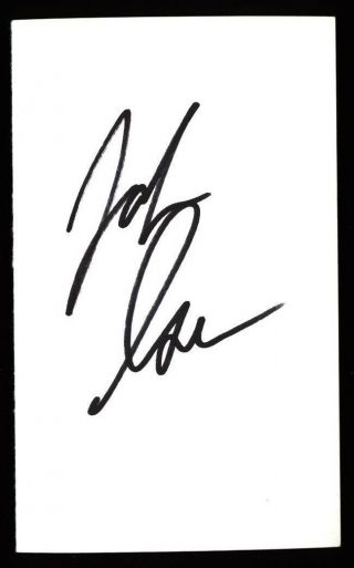 John Isner Signed 3x5 Index Card Auto Autograph Tennis