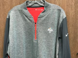 Nike Tiger Woods Golf U.  S.  Olympic Team Apparel Rio 2016 Nbc Pullover Jacket Xl