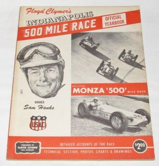 Vintage 1957 Indy 500 Yearbook Floyd Clymer 
