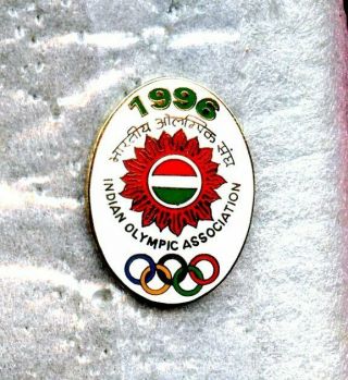 Noc India 1996 Atlanta Olympic Games Pin Enamel