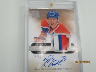 2011 - 12 Upper Deck The Cup Ryan Nugent - Hopkins Rookie Auto Patch Rc /99 180