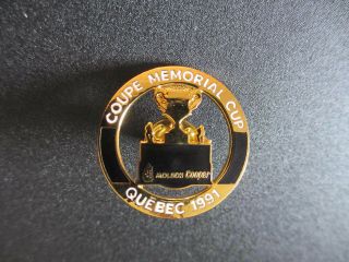Vintage Molson Cooper 1991 Memorial Cup Quebec Lapel Hat Pin