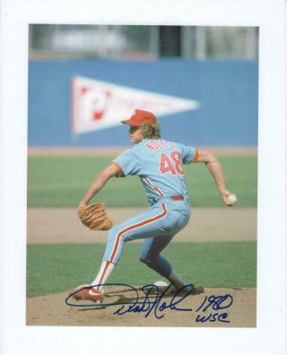 Philadelphia Phillies Signed Dickie Noles 1980 Wsc