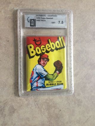 1973 Topps Baseball Wax Pack GAI 7.  5 NM, 2