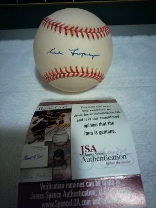 Al Lopez Jsa Signed National League Oal Baseball Autograph Authentic
