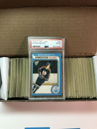 1979 - 80 O - Pee - Chee Opc Hockey Full Set (1 - 396) W/ Psa Good 2 Wayne Gretzky Rc