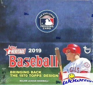 2019 Topps Heritage Baseball Massive Factory 24 Pack Retail Box - 216 Cards