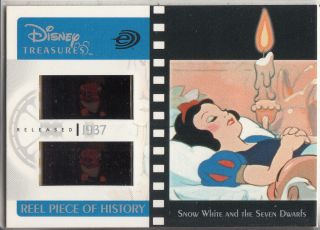 2003 Ud Disney Treasures Snow White Reel Piece Of History Film Cel Ph1