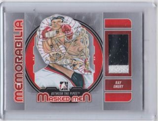 Ray Emery 2012 - 13 Itg Between The Pipes Masked Men Memorabilia Jersey 2cl