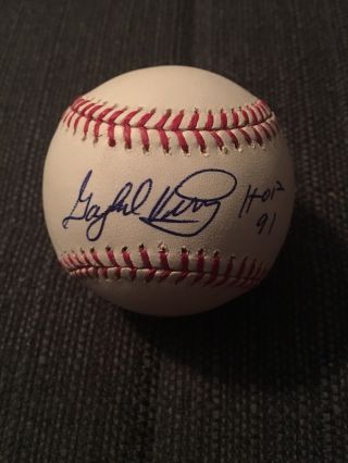 Gaylord Perry Signed Baseball With Inscription Jsa Authenticated