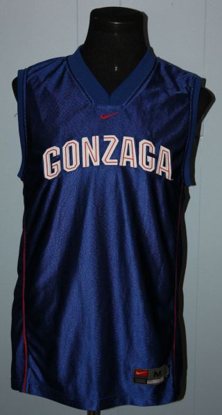 Nike Gonzaga Bulldogs Basketball Blue Jersey M