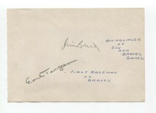 Jim Britt Signed Album Page Autographed Baseball Boston Red Sox Announcer 1940 