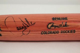 Larry Walker Game Issued Signed Louisville Slugger Colorado Rockies Baseball Bat 4