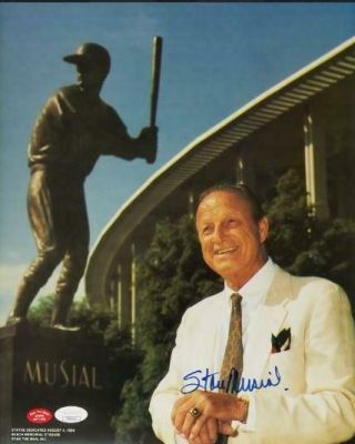 Stan Musial Signed St.  Louis Cardinals 11x14 Baseball Photo Jsa Autograph