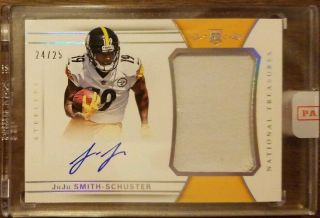 Juju Smith - Schuster 2017 National Treasures Rookie Patch Auto Rpa Rc 24/25