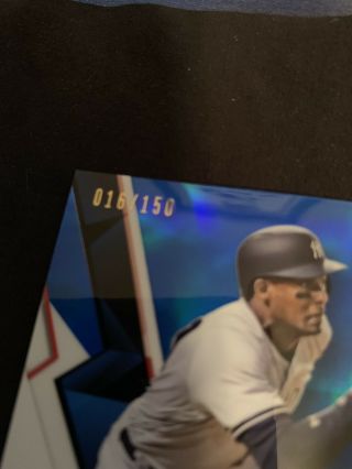 2018 Topps Finest MIGUEL ANDUJAR Rookie Blue Refractor Auto 16/150 RC Autograph 3