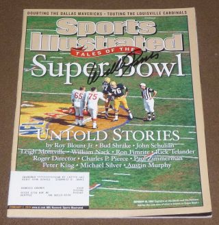 Willie Davis Signed Sports Illustrated February 2,  2004 Green Bay Packers Hof