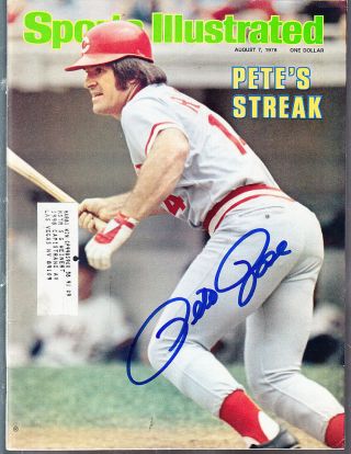 1978 Pete Rose Cincinnati Reds Signed Autographed Sports Illustrated