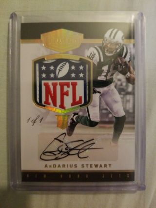 2017 Panini Plates And Patches Rookie Nfl Shield True 1/1 Ardarius Stewart