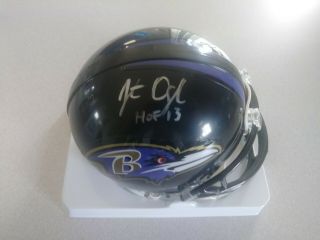 Jonathan Ogden Signed Autographed Baltimore Ravens Mini Helmet Nfl Hof