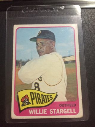 1965 Topps Willie Stargell Pittsburgh Pirates 377 Baseball Card