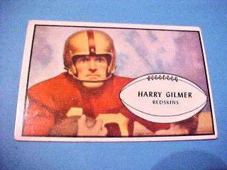 1953 Bowman Harry Gilmer 27 Sports Card Washington Redskins Football S635