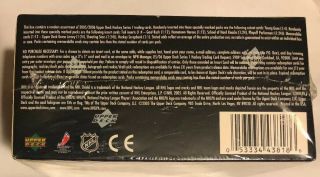2005/06 Upper Deck Series 1 Hockey Retail box CROSBY RC 4