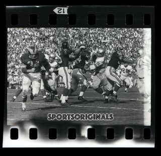35mm B&w Negative - Roger Brown - 49ers Vs Rams - 10/30/60