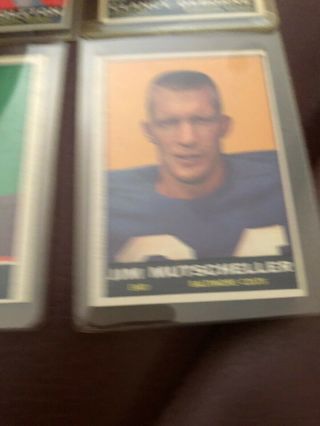 1961 Topps Football 5,  13,  17,  80,  81,  86 EXMINT Book $15 2