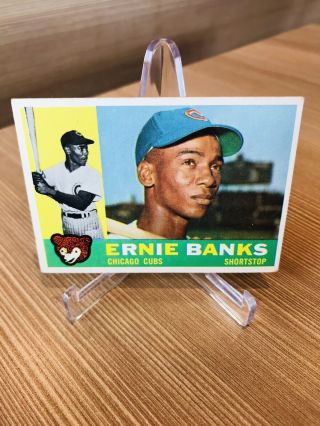 1960 Topps Ernie Banks Chicago Cubs Card 10 ⚾️