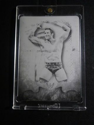 2016 Topps Wwe Undisputed Zack Ryder Printing Plate 1/1