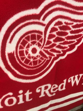 Vintage BIEDERLACK - Detroit Red Wings Hockey Stadium Blanket Hockey NHL 58x50 2