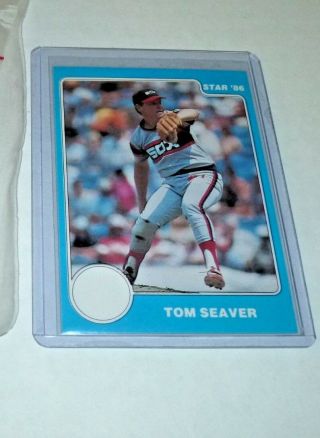 1986 Star Company Tom Seaver Blue Promo Card Chicago White Sox