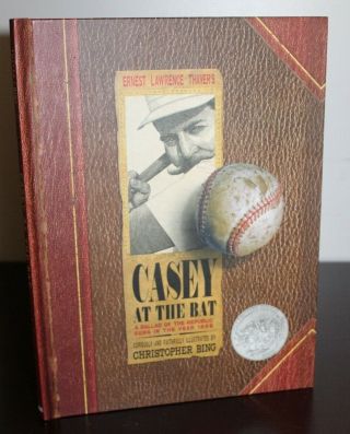 Vintage Baseball Book Casey At The Bat Christopher Bing