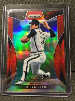 2019 Panini Prizm Baseball Nolan Ryan Red Refractor Houston Astros 261