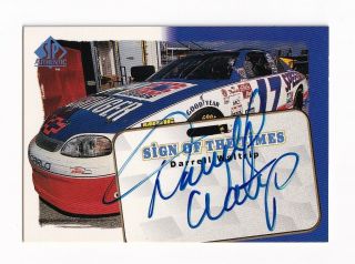 1998 Sp Authentic Sign Of The Times Autograph S7 Darrell Waltrip Bv$20 Scarce
