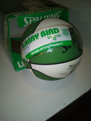 Nba Spalding Larry Bird Collectible Green And White Basketball Nba 1986