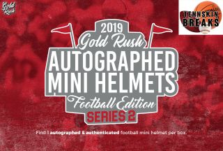 Minnesota Vikings 2019 Gold Rush Autographed Mini Helmet 1box Break