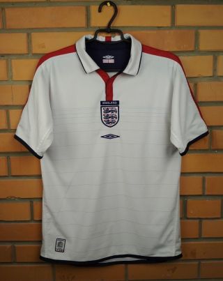 England Soccer Jersey Small 2003 2005 Home Shirt Football Umbro
