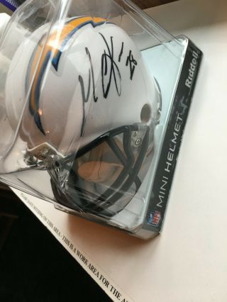 Melvin Gordon Autographed Signed Mini Helmet Los Angeles Chargers Jsa