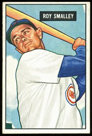 1951 Bowman 44 Roy Smalley,  Cubs.  Ex,