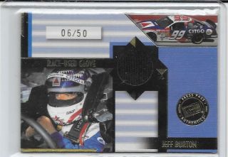 Jeff Burton 2002 Press Pass Stealth Race - Glove Serial Numbered 06/50